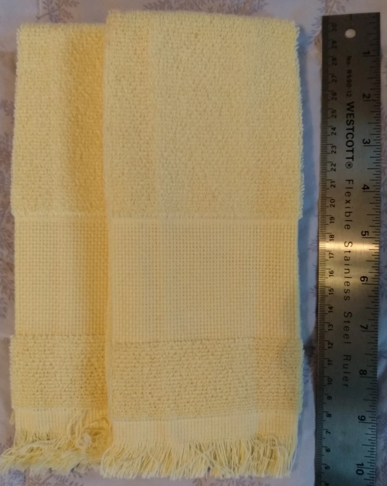 Charles Craft Yellow Terrycloth 14ct Stitch Band Fingertip NEW - Image 1 of 1