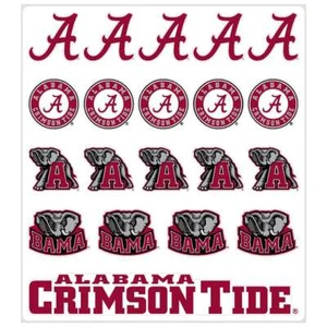 Alabama Crimson Tide Multi-Purpose Vinyl Sticker Sheet - Picture 1 of 1