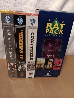 The Rat Pack VHS Collection 3 Movie Set Open Box Sealed Tapes Oceans 11 Robin An - Image 1 of 4