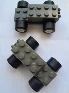 LEGO 2x MOTORES PULL BACK GRIS OSCURO - Imagen 1 de 1