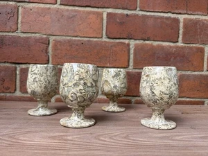 Fossil Stone Goblets Set Of 4 - Picture 1 of 2