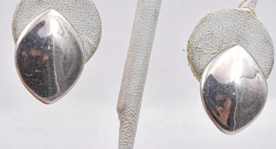 Pendientes de clip inflados de plata esterlina firmados de diseñador SSD SIMON SEBBAG Marqués Foto 1 de 4