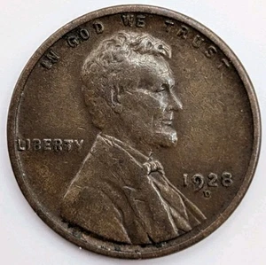 Centavo Lincoln Wheat 1928 - D - reverso leñoso - grado superior U35 - Imagen 1 de 4