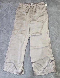 Neu A New Day Damen Pyjamahose Seide Creme mit Tasche Gr. M - Bild 1 von 4