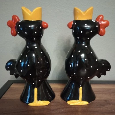 Candelabros cónicos McNutts Dept 56 1988 gallo pollo Foto 1 de 4