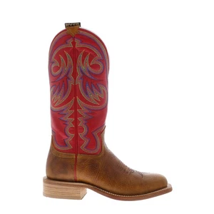 Hyer Sawyer 13" HM11007 Mens Brown Leather Slip On Western Cowboy Boots - Picture 1 of 5