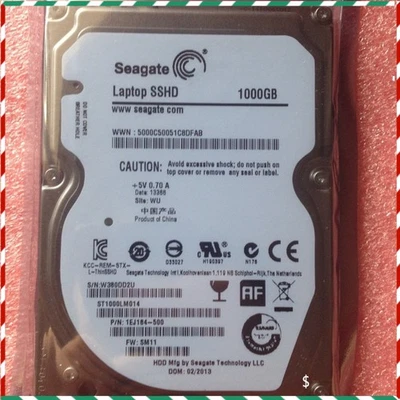Seagate Hybrid Drive 1 TB 64MB SSHD MLC/8GB Cache SATA 6,0Gb/s 2,5" ST1000LM014 - Image 1 of 2