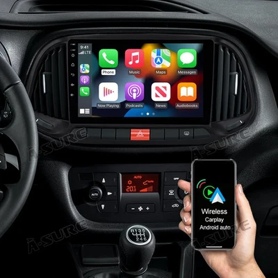 9'' Android 13 Autoradio Navigatore GPS Carplay 2+32GB per Fiat Doblo 2015-2019 - Immagine 1 di 4