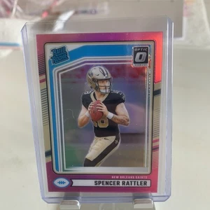 2024 Panini Donruss - Rated Rookie Optic Pink Prizm #359 Spencer Rattler (RC) - Picture 1 of 6