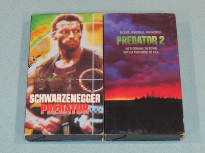 2 VHS Lot: PREDATOR (1987) & PREDATOR 2 (1990) ~Arnold Schwarzenegger~ - Image 1 of 4