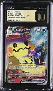 CGC 10 Pristine Mimikyu VMAX TG17/TG30 Swsh09: Brilliant Stars Trainer Gallery - Bild 1 von 1