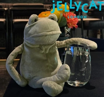 Jellycat Fergus Frog Plush – Green, 18cm/33cm, New With Tag, Free Dust Bag - Image 1 of 4