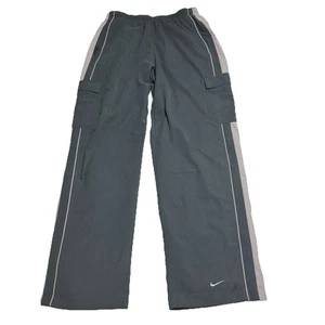 Pantalón de chándal vintage para hombre Nike forrado pierna recta estilo cargo 2 tonos gris talla: M - Imagen 1 de 10