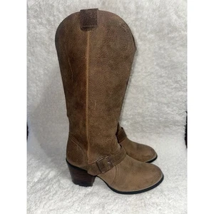 DURANGO WOMENS PHILLY TURN DOWN BOOTS BROWN / DENIM SIZE 6m - Picture 1 of 11
