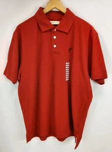 Neu mit Etikett Ashworth Poloshirt rot Golf Kurzarm Kragen Logo Herren Größe Large - Bild 1 von 8