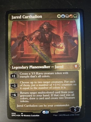Jared Carthalion NM FOIL THICK STOCK  Commander: Dominaria United MTG FREE SHIP - Image 1 of 3