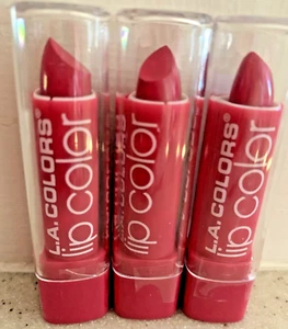 3X L.A. Colors Moisture Rich Lip Color - Lipstick - Dark Pink Shade  *HOT PINK* - Picture 1 of 4