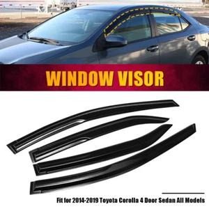 For 2014-2018 Toyota Corolla Mugen Style Window Visor Vent Rain Guards 4pcs Set - Picture 1 of 12