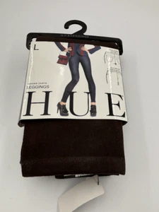 HUE-Waxed Jeans Leggings- Espresso (Brown)- Size L (U13770) - Picture 1 of 5