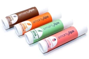 4-Pack - SmartyLips Natural Lip Balm by SmartyPits - 4 Different Flavors - Picture 1 of 2