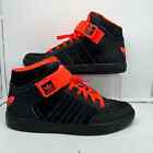 Adidas Shoes Mens 12 Varial Mid Sneakers Black Orange D68666 Basketball Strap