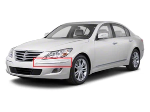 Front Bumper Molding Trim Left Driver Genesis 2009-2010-2011 OEM Set of 2 Parts - Picture 1 of 3
