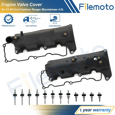 Juego de cubierta de válvula de motor izquierda y derecha para Ford Explorer Ranger Mountaineer 2001-04 4,0 L Foto 1 de 4