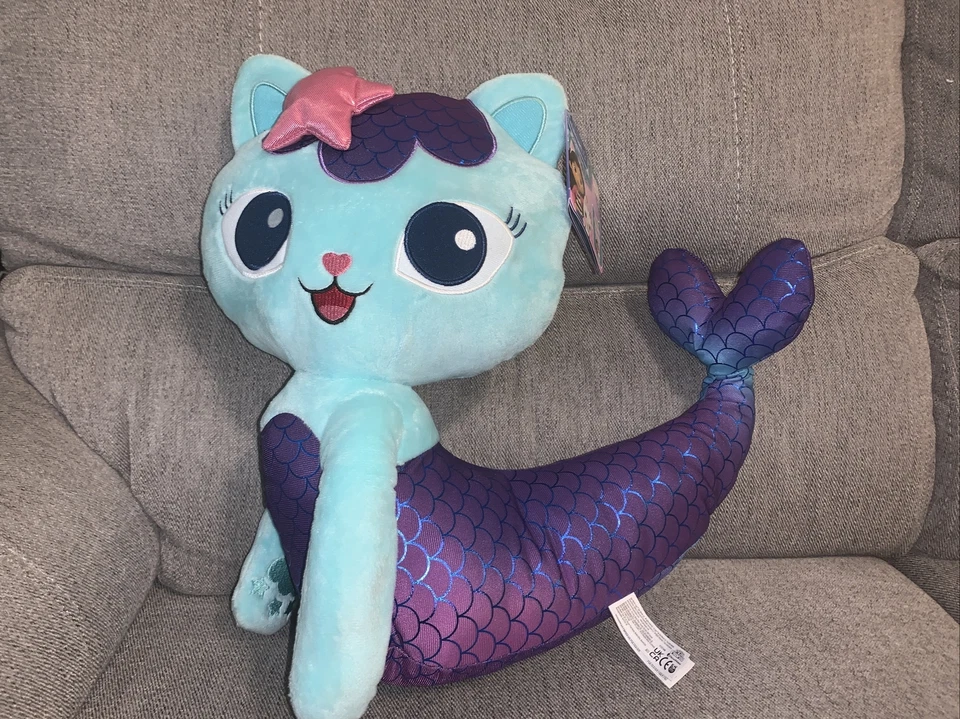 GABBYS Dollhouse 15-inch Tall Mercat Jumbo Plush Toy for Kids Aged 3 and up