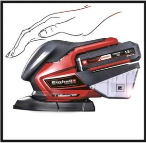 Einhell TE-OS Power X-Change 18-Volt Cordless Palm Sheet Sander - Picture 1 of 5