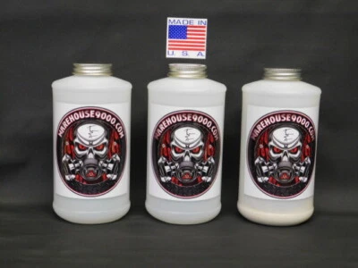 3 Empty White Quarts for Pro & TCP Global Gun, Fluid Film, PFC, Wool Wax, USA - Image 1 of 3