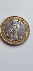 2 £ Pfund Münze 2014 mit Fehler, Lord Kitchener Ihr Land braucht Sie - Bild 1 von 2
