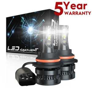 2x 9007 HB5 LED Headlight Bulbs Kit 6500K High Low Beam Light Super Bright White - Imagen 1 de 16