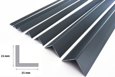 5xgrey Plastic PVC Corner 90 Degree Angle Trim 2.75 Meters Various Sizes 25x25 Mm