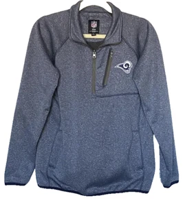 NFL Team Apparel Pullover Women's Sz.M Los Angeles Rams Quarter Zip w Pockets - Picture 1 of 9