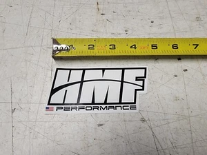 HMF Exhaust Black Decal Emblem Logo Sticker Size 4.5" X 2.5" - Picture 1 of 2
