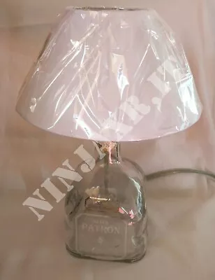 Lampada bottiglia Tequila Patron Silver idea regalo Arredo Riciclo Creativo - Immagine 1 di 4