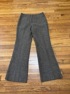New York & Company Womens Dress Pants Sz 10 Black Tan Herringbone Trouser NWT! - Picture 1 of 8