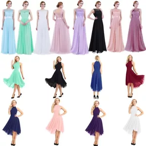 Elegante Damen Abendkleid Cocktailkleid Partykleider Chiffon Langes Maxi Kleid - Bild 1 von 198