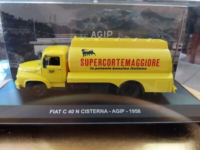 Modellino Fiat c 40n cisterna Agip 1958 camion 1/43 veicolo pubblicitari D'epoca - Immagine 1 di 4