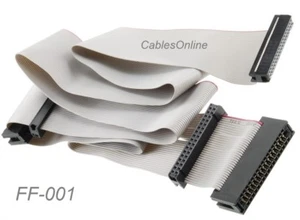 24" Universal 34-Pin Floppy Drive Ribbon Cable for 3.5" and/or 5.25" Drives - Afbeelding 1 van 5