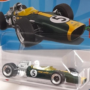F 1 LOTUS TYPE 49 No.5 GREEN 1967 FORMEL 1 HOT WHEELS MODELL 2024 1:64/NEU OVP - Bild 1 von 11