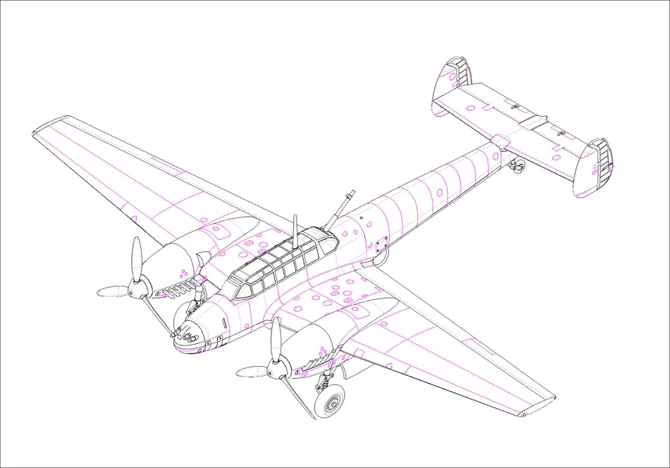 Hobbyboss 80292 - 1:72 Messerschmitt Bf110 Caccia - Nuovo - Immagine 1 di 1