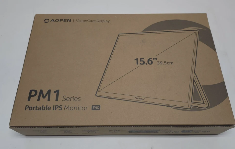 AOPEN 16PM1Q 15.6" Portable LED Monitor 60Hz 1920x1080   - Image 1 of 1