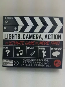Lights Camera Action~The Ultimate Game For Movie Fans~3+ Players~Ages 8 & Up - Picture 1 of 4