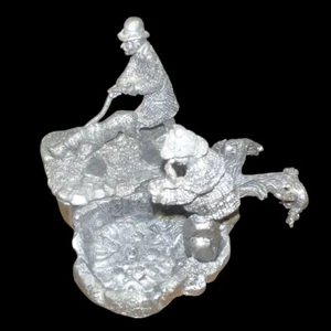 VTG Sherlock Holmes & Watson Pewter Pipe & Match Holder Signed Kevin O’hare 1984 - Picture 1 of 15