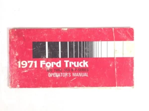 1971 FORD TRUCK 100 THRU 350 & P-SERIES OPERATORS MANUAL - Picture 1 of 3
