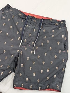 Costume da bagno Robert Graham uomo 34 tavola pantaloncini teschi stampa all over foderato - Foto 1 di 8