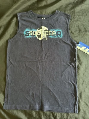 NUEVA Camiseta sin mangas ProSpirit Juvenil Niño 14 16 Fútbol Musculoso Azul Marino Regalo Foto 1 de 4