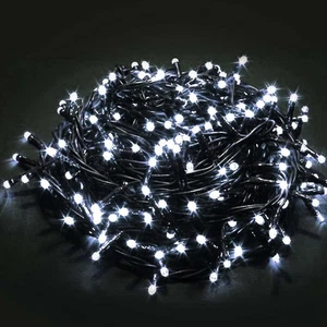 Catena Luminosa 1000 LED Luci Albero Natale Lucciole Bianco Freddo Esterno 24V - Foto 1 di 8