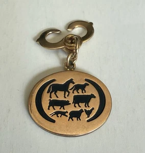 Pitman Moore Veterinary Health Charm - Animal Logo - Vintage - Picture 1 of 3